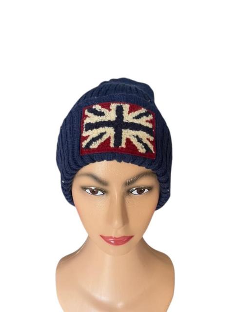 Other Designers Japanese brand union jack flag punk rock style beanie hat