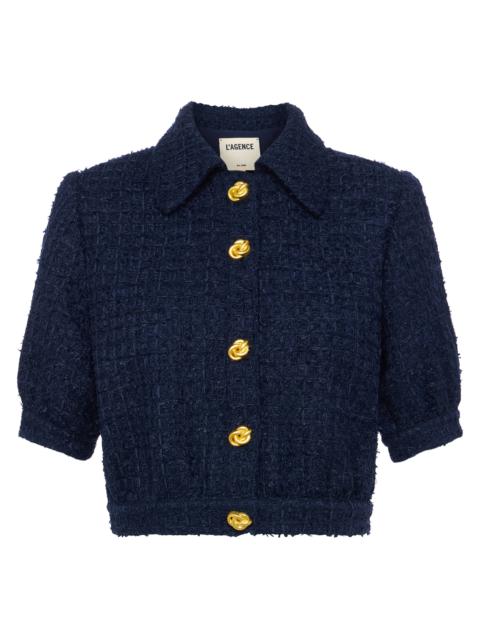 L'AGENCE Cove Cropped Tweed Jacket