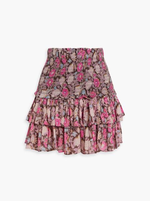 Isabel Marant Étoile Naomi ruffled floral-print cotton-voile mini skirt