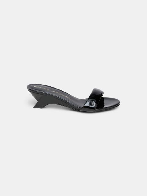 DOROTHEE SCHUMACHER GLOSSY SHINE wedge mule