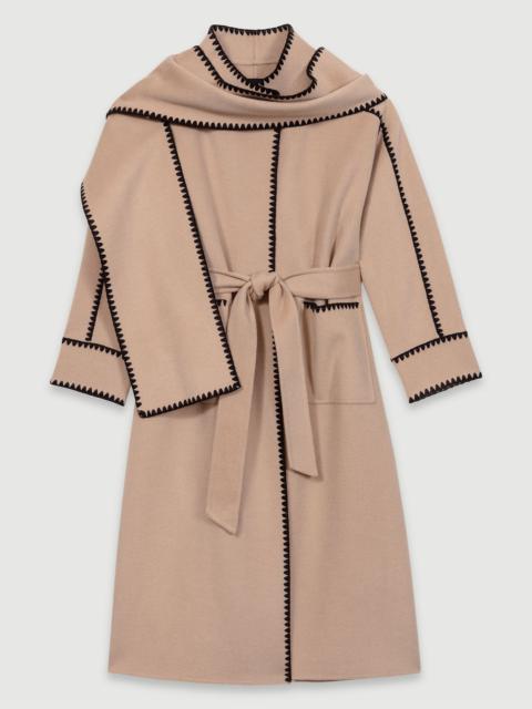 maje Two-tone double-faced coat