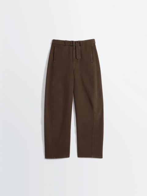 Lemaire TWISTED BELTED PANTS IN DYED HEAVY BROKEN TWILL