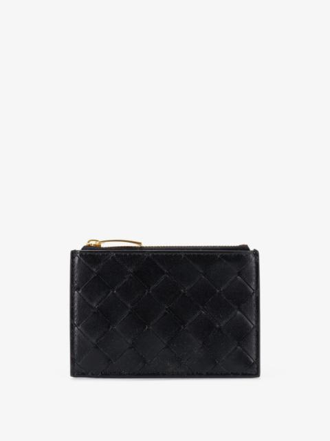 Bottega Veneta Bottega Veneta Leather Card Holder With Intrecciato Motif