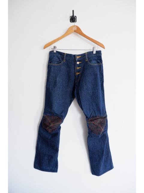 Other Designers Vintage Christopher Nemeth Patchwork Double Knee Denim