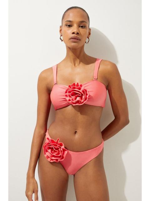 KAREN MILLEN Rosette Detail Bandeau Bikini Top