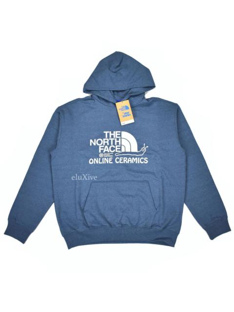 The North Face Online Ceramics The North Face Blue Snail Logo Hoodie