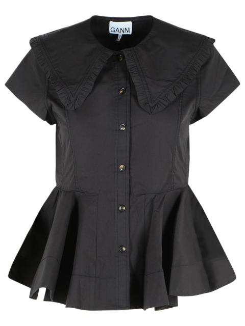 GANNI Ganni Black Cotton Shirt