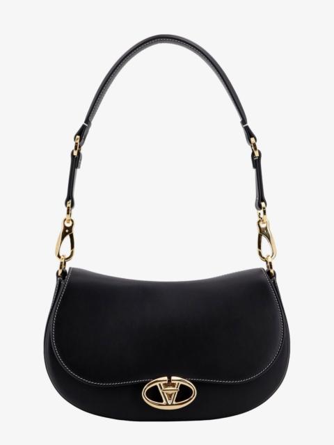 Valentino Leather Shoulder Bag With Vlogo Signature Detail