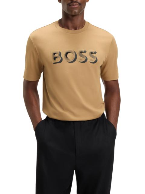 BOSS BOSS Thompson Cotton Logo Graphic T-Shirt in Medium Beige at Nordstrom