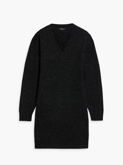 Theory Donegal wool and cashmere-blend mini dress