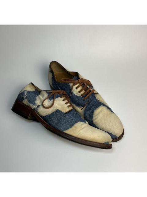 Dries Van Noten Dries Van Noten SS11 Archival Bleached Denim Derby Shoes