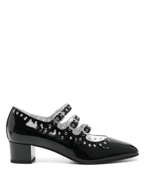 Other Designers Carel - Carel Ladies Black Patent Eyelet Leather Mary Jane