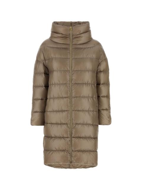 Herno Women Cappuccino Nylon Matilde Down Jacket