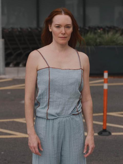 BASERANGE Shok Slip Top - Crinkle Linen