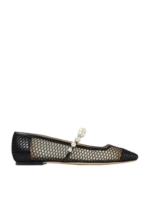JIMMY CHOO Jimmy Choo Womens Ade Flat Black/Black Ballerina Flats