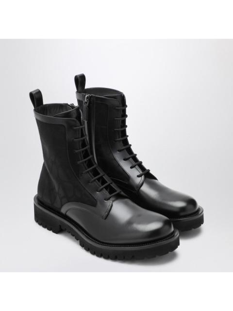 Valentino Garavani Toile Iconographe Combat Boots