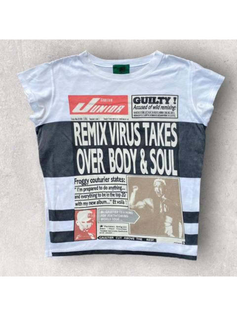 Jean Paul Gaultier Remix Virus Newspaper T Shirt