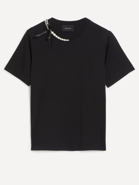Simone Rocha Pearl and Chain Boy T-Shirt