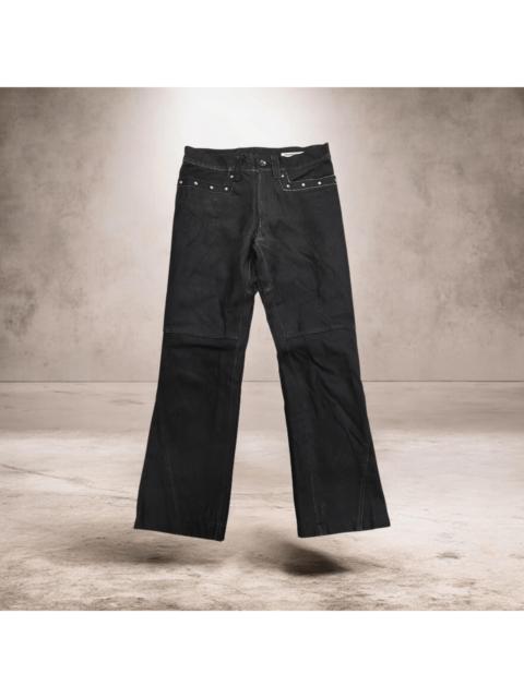 Other Designers semanticdesign - Semantic Design Studded Bikers Cowhide Leather Pants