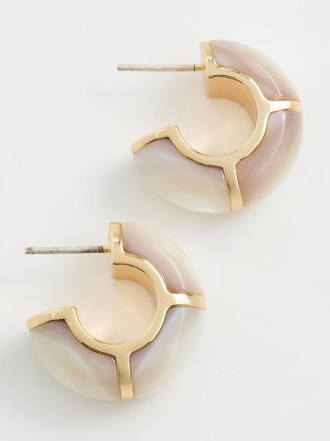 LIZZIE FORTUNATO Zellige Hoops In Mother-of-Pearl