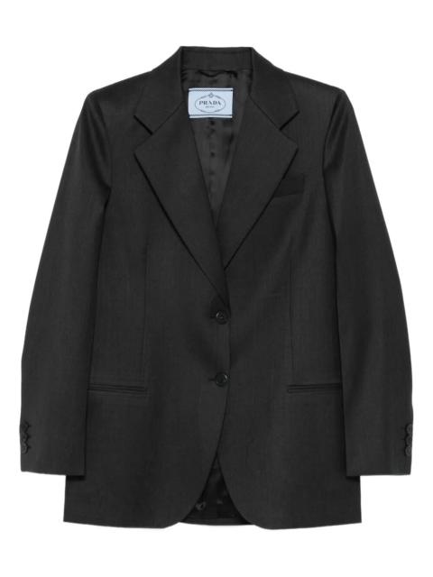 Prada Prada Women Notched-Lapels Wool Blazer