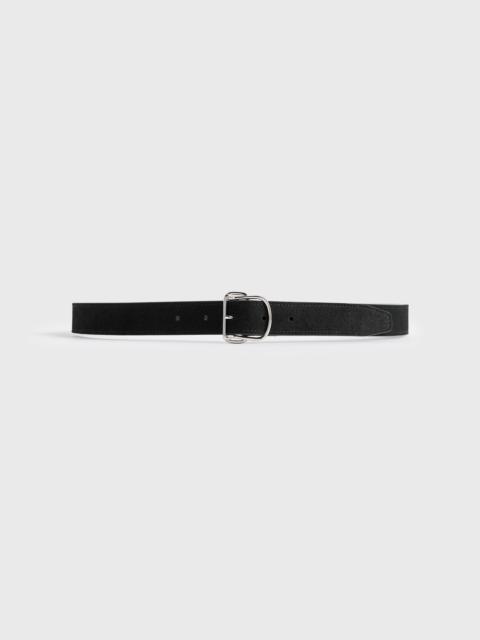 TOTEME Swirl suede belt black