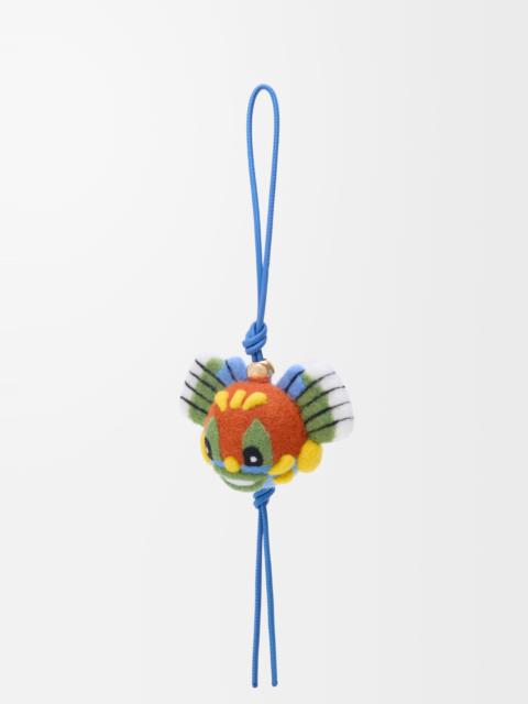 Loewe Knight Cat charm in felt