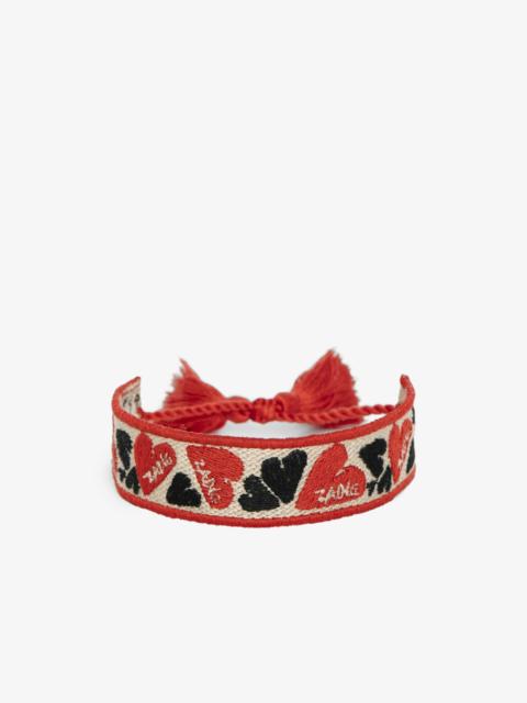 Zadig & Voltaire Zadig Woven Heart Bracelet