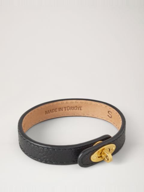 Mulberry Bayswater Thin Bracelet
Black Small Classic Grain & Brass