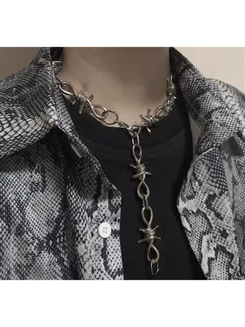 Other Designers Japanese Brand - Purple Bead Cross Rosary Necklace
