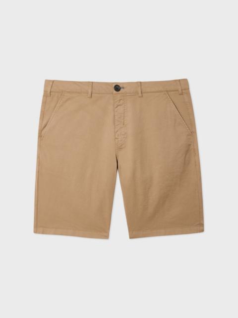Paul Smith Light Tan Organic Cotton-Twill Shorts