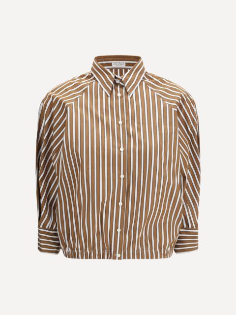 Brunello Cucinelli Shadow stripe poplin Shirt