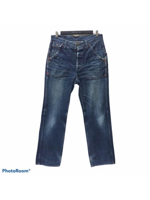 Other Designers Japanese Brand × Johnbull × KOJIMA GENES - Johnbull Denim Selvedge Special Design Buckle Back