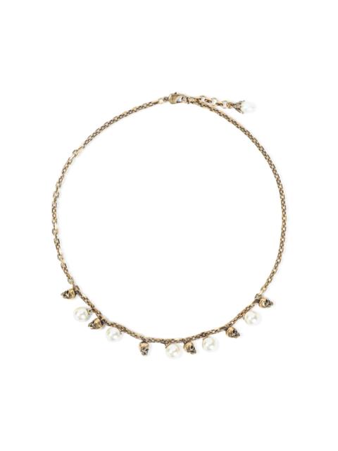 Alexander McQueen Alexander Mcqueen Pearly Skull Necklace Women