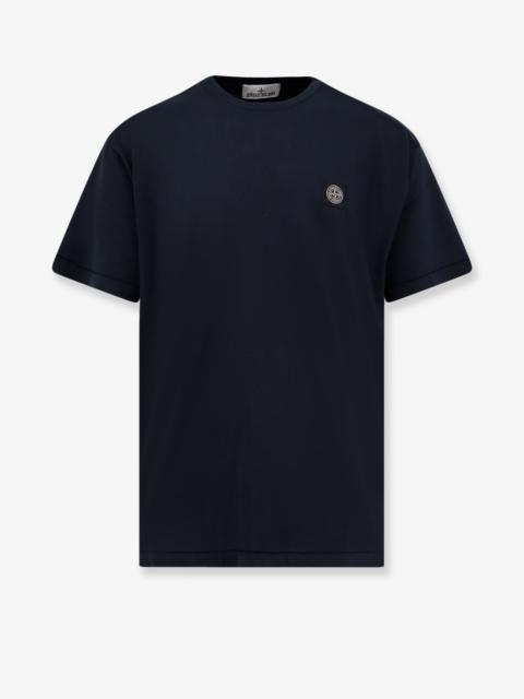 Stone Island Stone Island Cotton T-Shirt With Logo Patch