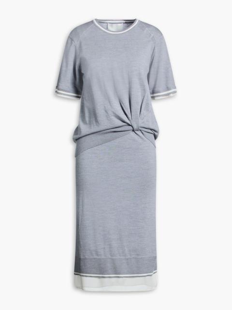 3.1 Phillip Lim Twisted wool midi dress