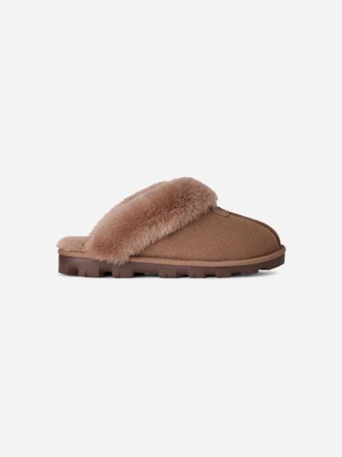 UGG ® Women's Coquette Durable Sheepskin Slipper in Rocky Oak