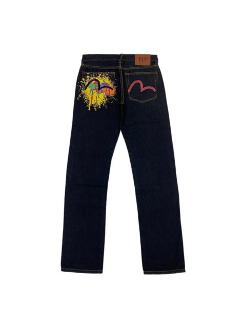 Other Designers RARE🔥VINTAGE EVIS JAPAN PAINTER SPLASH STYLE DENIM PANTS