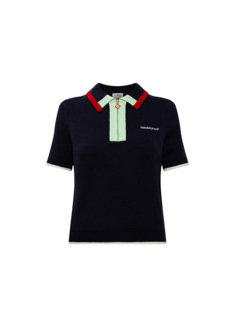 CASABLANCA Casablanca Blue Tops - Polo Tops Women