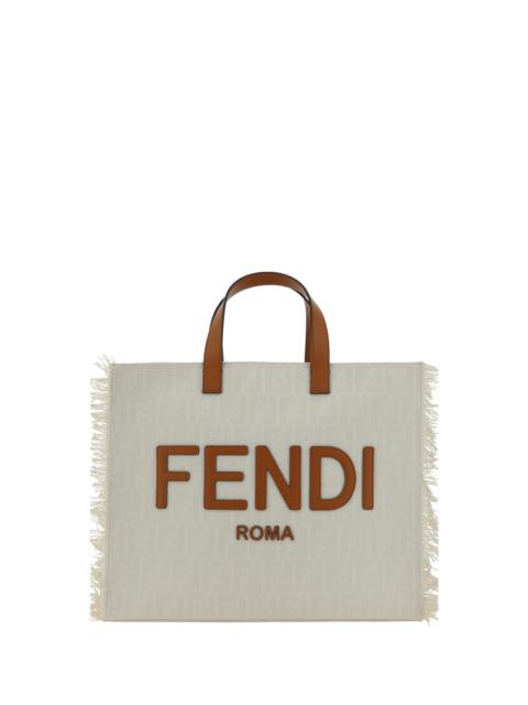 Fendi Men Frayed-Edge Handbag