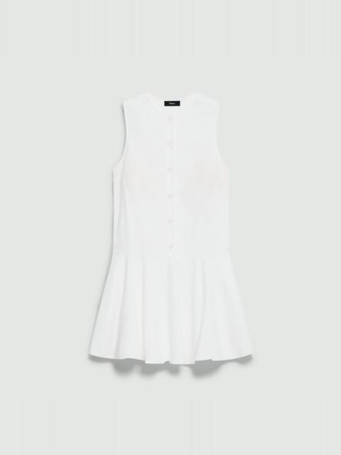 Theory Sleeveless Mini Dress in Good Cotton