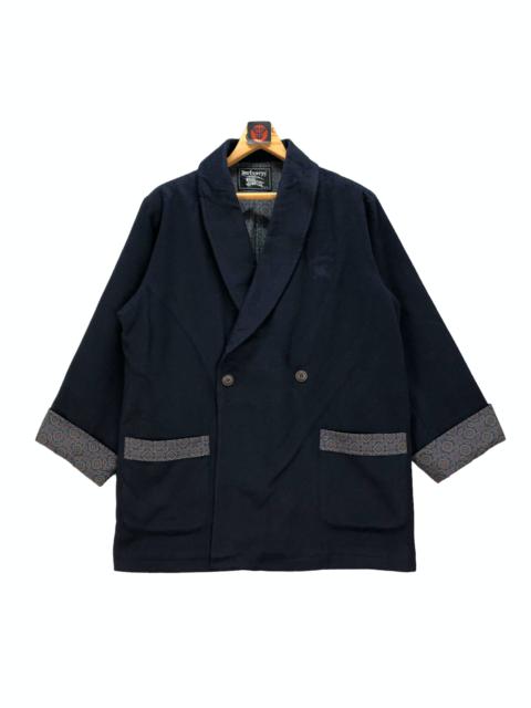 Burberry VINTAGE BURBERRYS EMBROIDERY LOGO WOOL COAT #6823-92