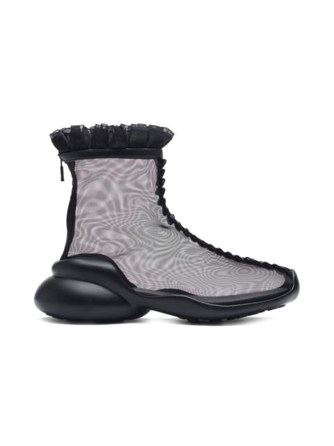 Collina Strada BLACK MESH RUFL BOOTS