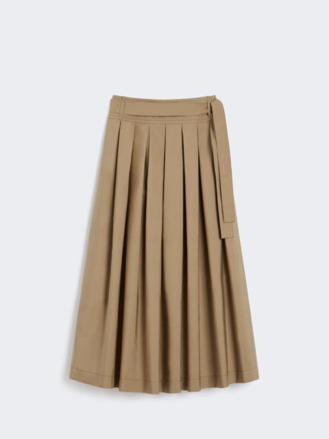 WEEKEND Max Mara AGIATE Pleated cotton skirt