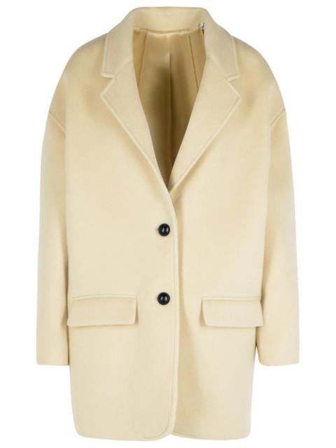 Isabel Marant Isabel Marant 'Campbelle' Beige Virgin Wool Blend Coat Women