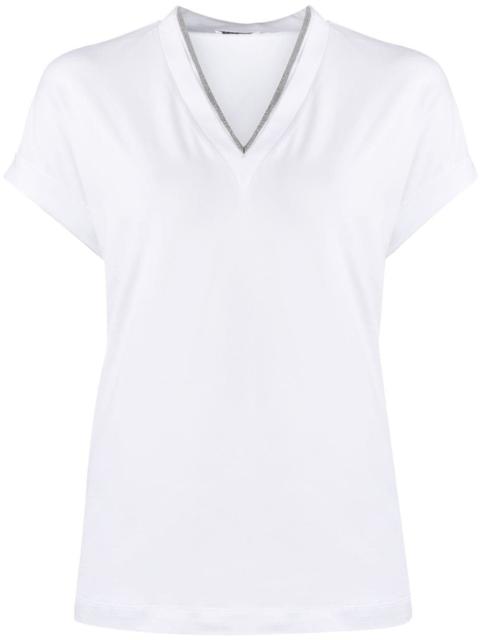 Brunello Cucinelli Brunello Cucinelli Women T-Shirt With `Precious` Neckline