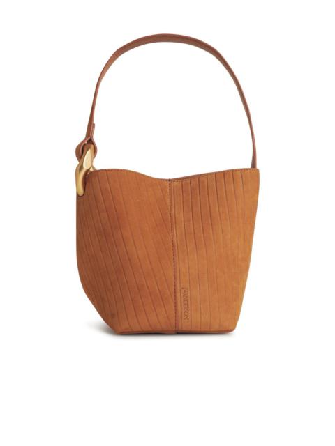 J.W. ANDERSON - Jw Anderson 'Corner' Brown Suede Bucket Bag Women