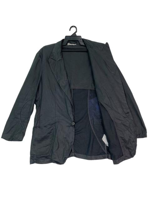 Other Designers Vintage - Vtg 90s E-Play boro stitch design part coated black jacket