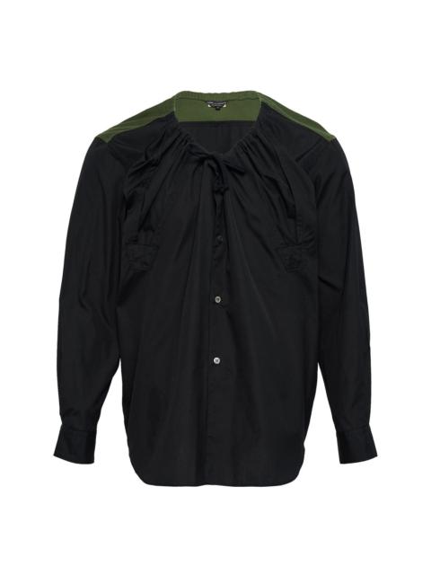 Comme des Garçons Homme Plus Cotton Broad X Cotton Jersey Shirt