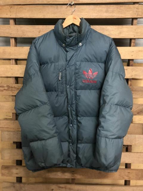 Adidas Trefoil Puffer Jacket Patch Logo Design